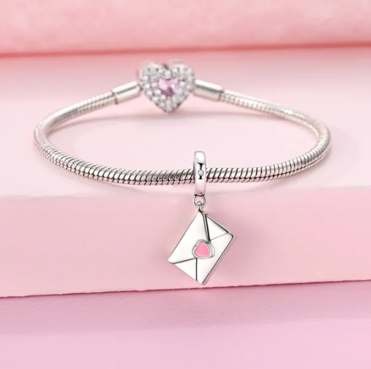 Charms "List Miłosny" — Zawieszka Symbol Uczucia