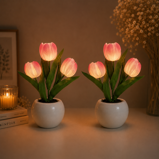 2 Tulipanowe Lampy